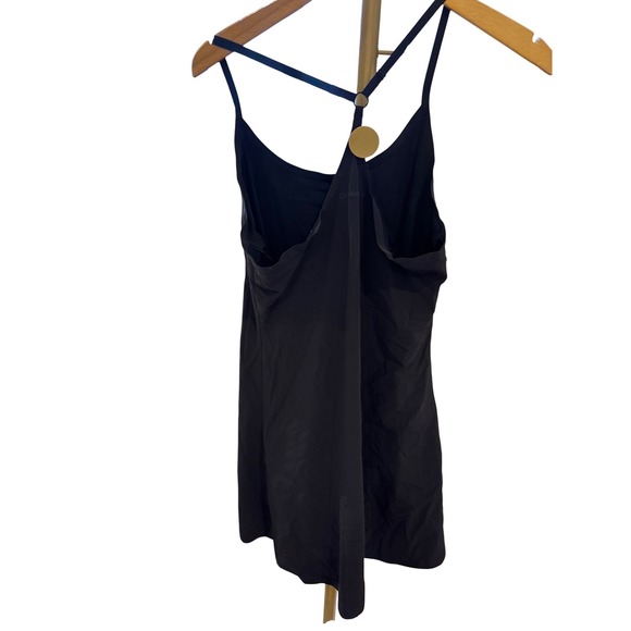 Outdoor Voices Black Exercise Dress Large Racerback Ring Detail Athletic Mini- L - Picture 2 of 3